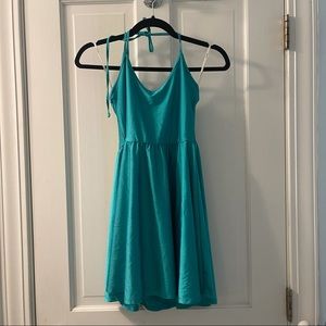 Forever 21 Nylon Halter Skater Dress